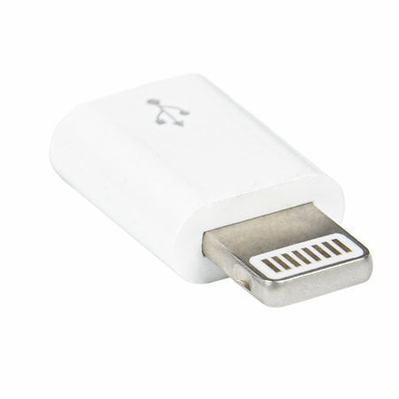 Micro USB - Lightning adapteri, valkoinen – Digipalvelu Aura